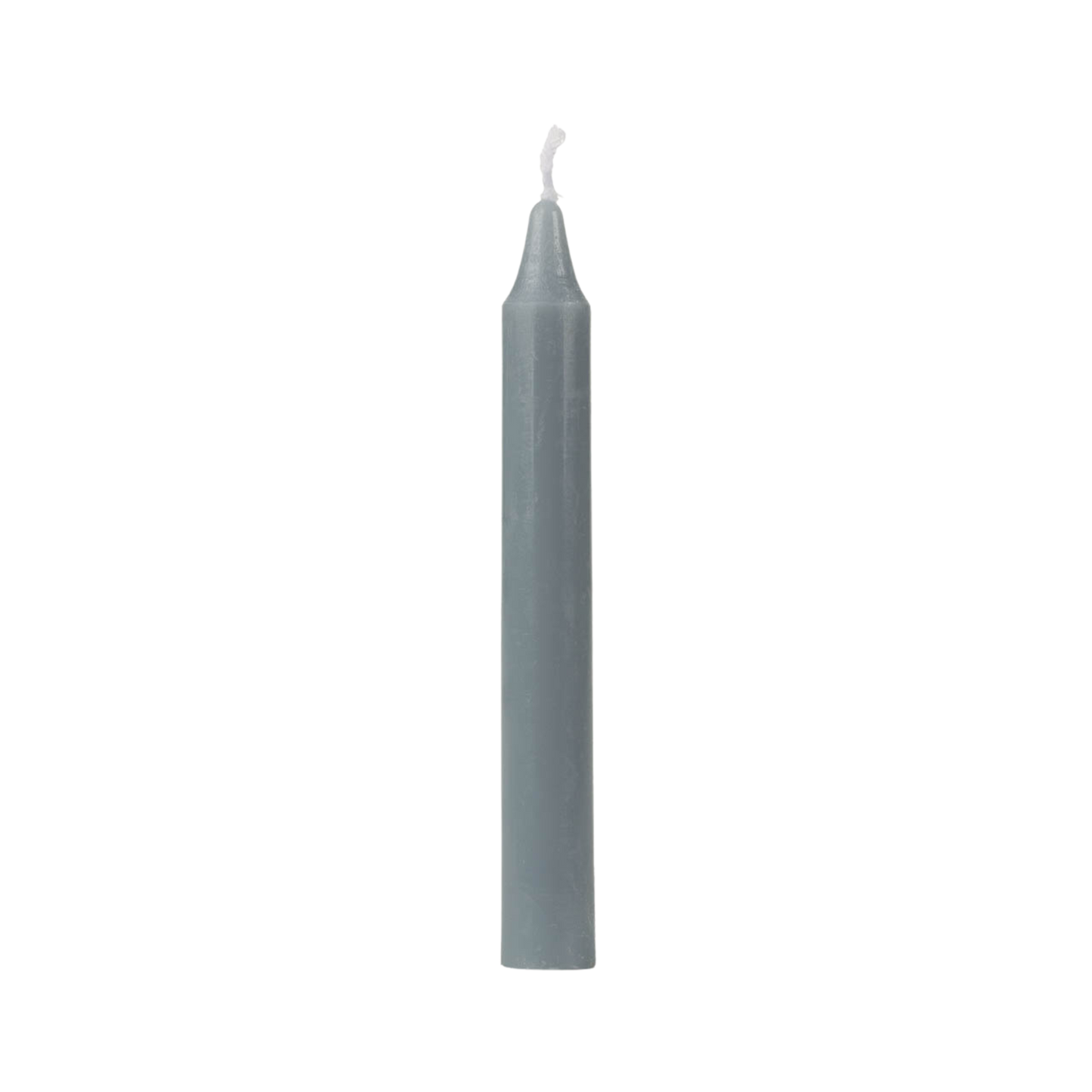 Grey chime candle, ~4 inches tall, used for balance, protection, neutrality, and grounding in rituals
