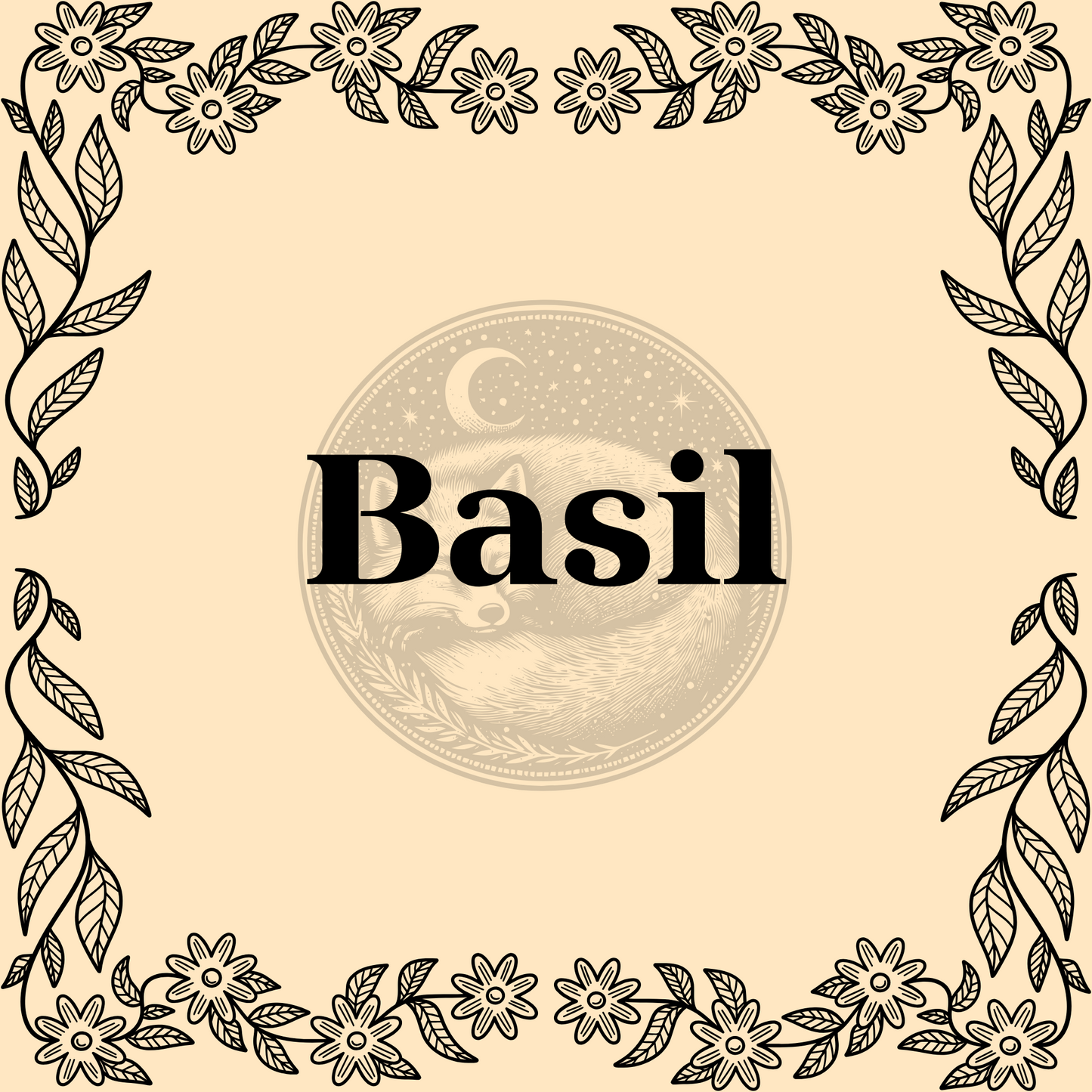 Basil – Organic dried basil in 20ml, 30ml, and 40ml jars for culinary and magical use