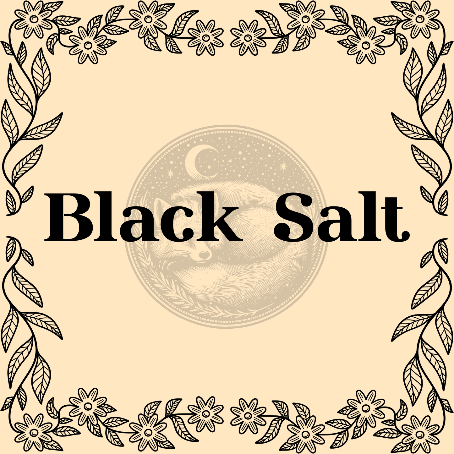 Black Sea Salt – Black sea salt 1/2oz bag for baths, cooking, and protective rituals