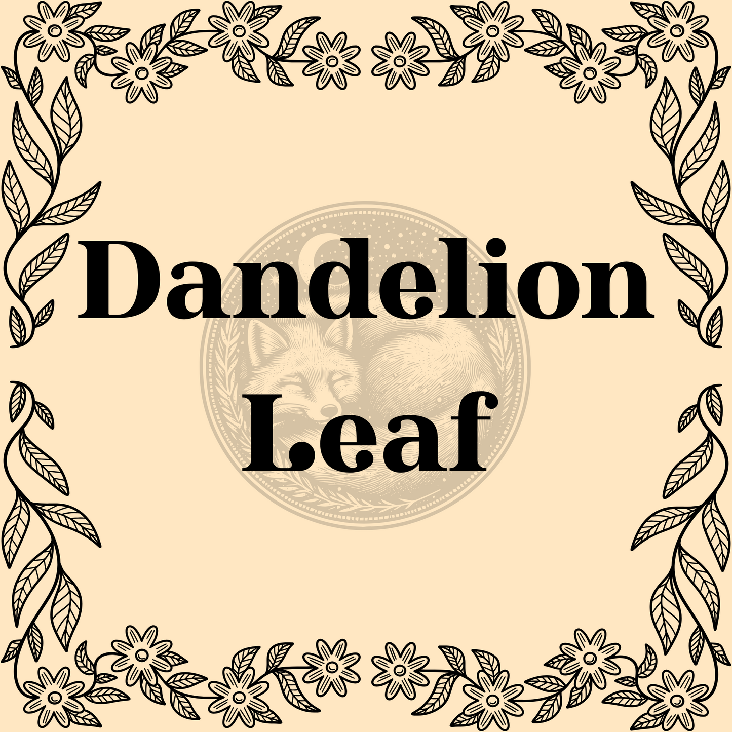 Dandelion Leaf – Organic dandelion leaf in 20ml, 30ml, and 40ml jars for teas, wellness, and protection spells
