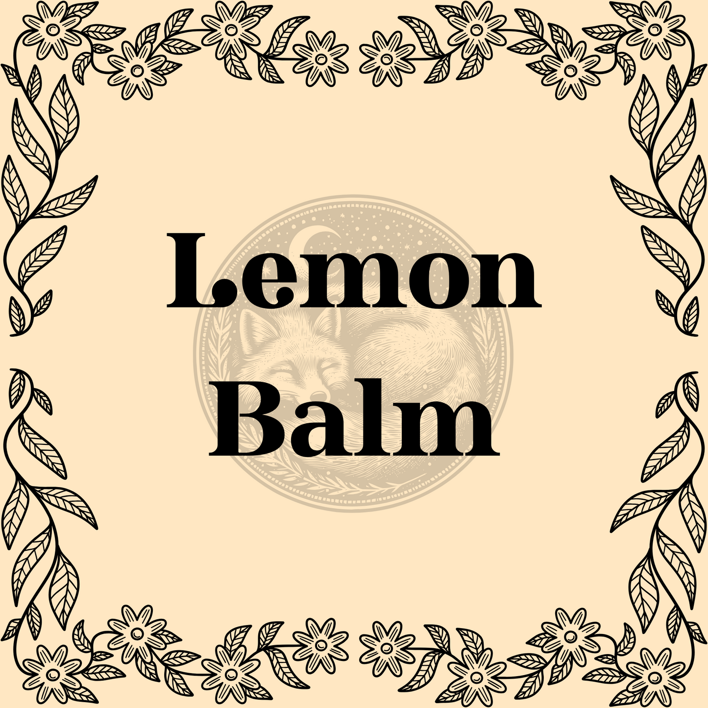 Lemon Balm – Organic lemon balm 1/2oz bag for teas, calming remedies, and protective spells