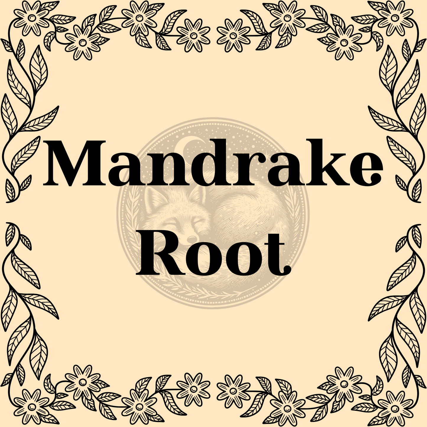 Mandrake Root – Wildcrafted mandrake root in 20ml, 30ml, and 40ml jars for protective spells and ritual work