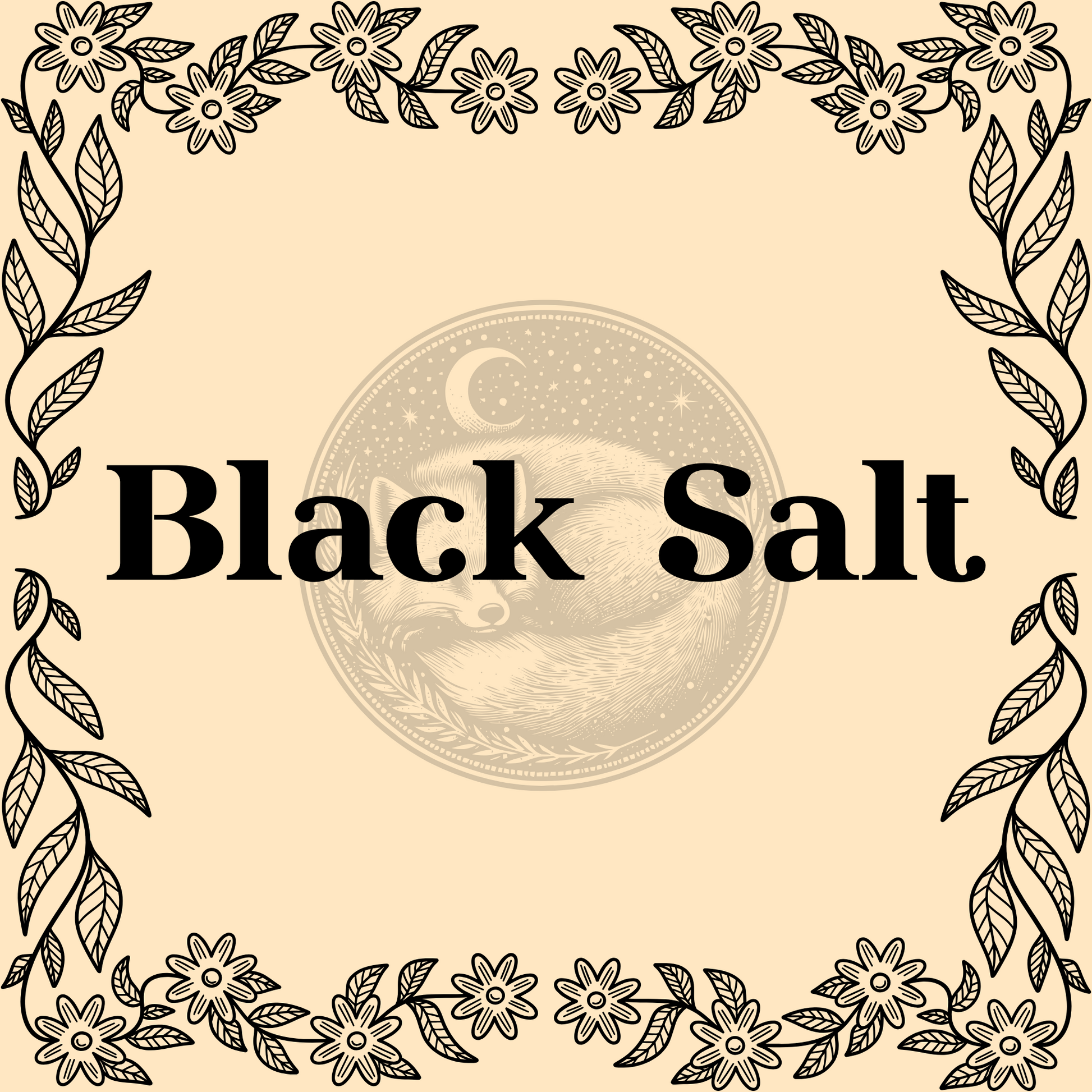 Black Sea Salt – Black sea salt 1/2oz bag for baths, cooking, and protective rituals