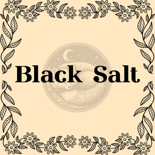 Black Sea Salt – Black sea salt 1/2oz bag for baths, cooking, and protective rituals