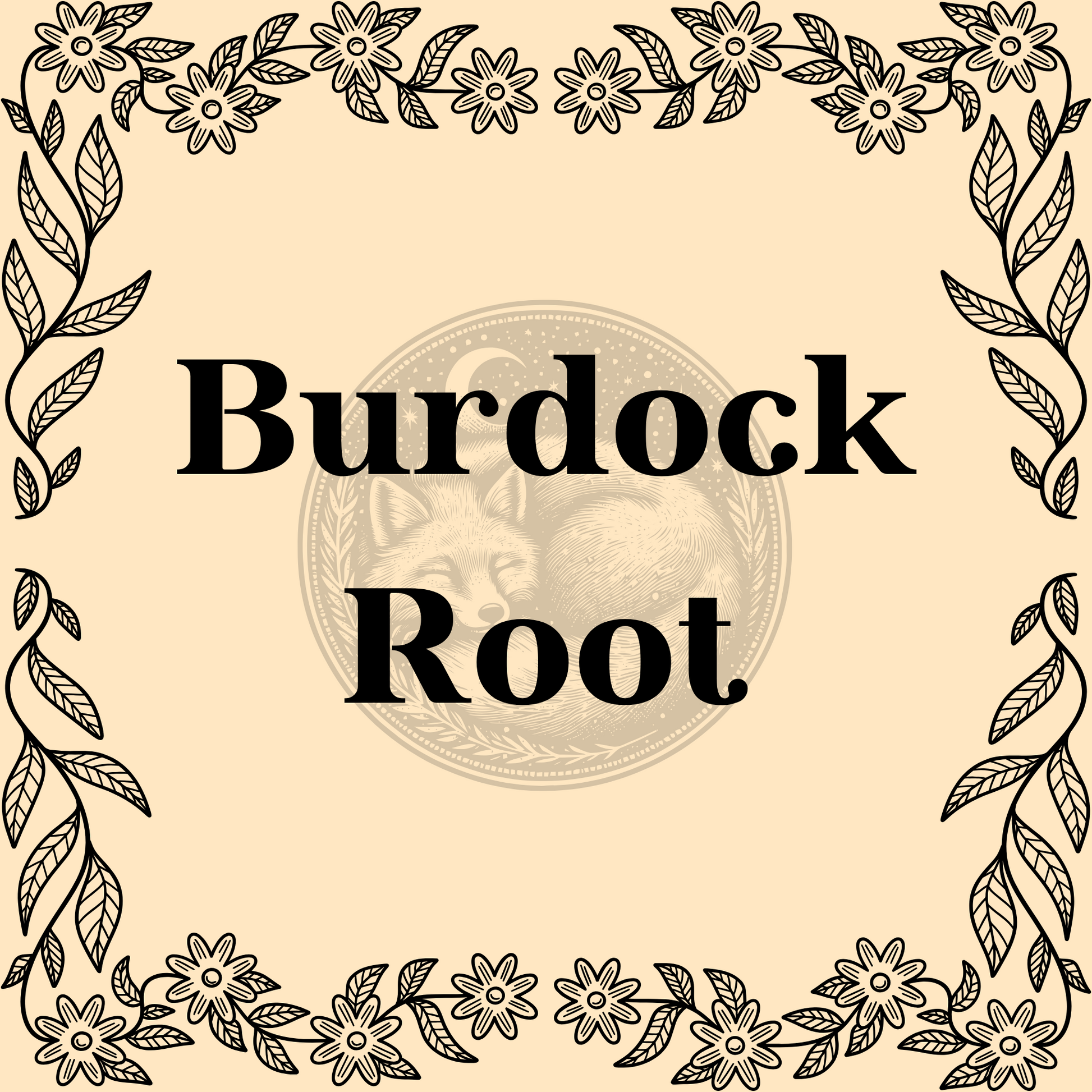 Burdock Root – Organic burdock root 1/2oz bag for teas, cleansing, and protective spells