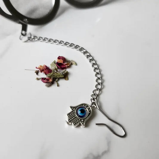 2-inch Hamsa Hand tea ball infuser for loose leaf tea