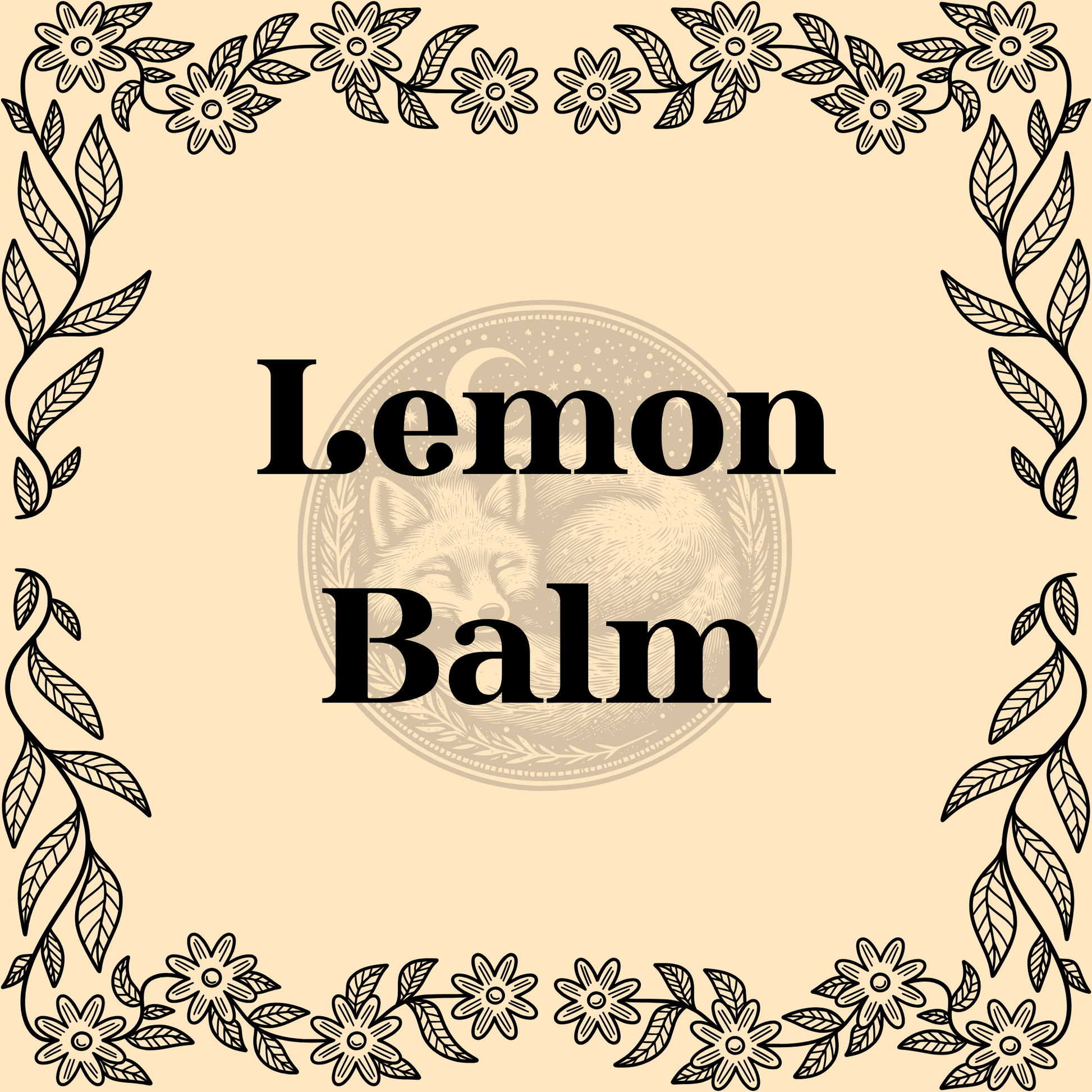 Lemon Balm – Organic lemon balm 1/2oz bag for teas, calming remedies, and protective spells