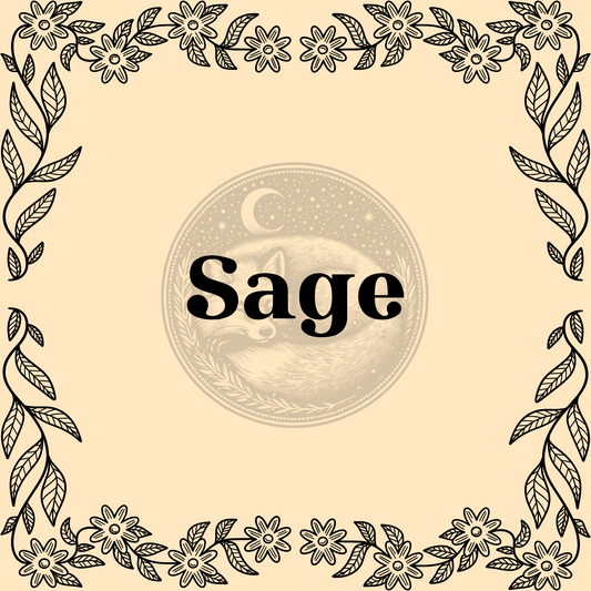 Sage – Organic sage 1/2oz bag for smudging, cleansing, and protection spells